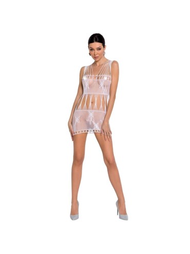 PASSION WOMAN BS090 BODYSTOCKING BLANCO TALLA UNICA