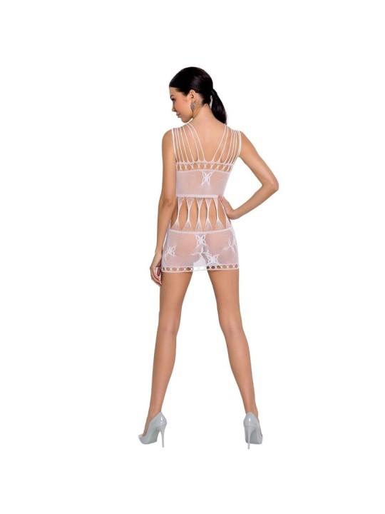 PASSION WOMAN BS090 BODYSTOCKING BLANCO TALLA UNICA