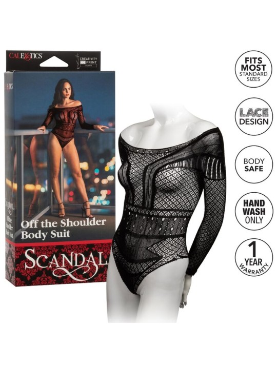 CALEXOTICS SCANDAL TEDDY ONE SIZE
