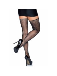 LEG AVENUE MEDIAS BRILLANTES CON LIGUERO TALLA UNICA