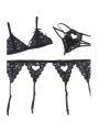SUBBLIME SET TRES PIEZAS SUJETADOR LIGUERO TANGA L XL