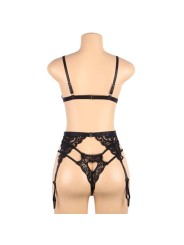 SUBBLIME SET TRES PIEZAS SUJETADOR LIGUERO TANGA L XL