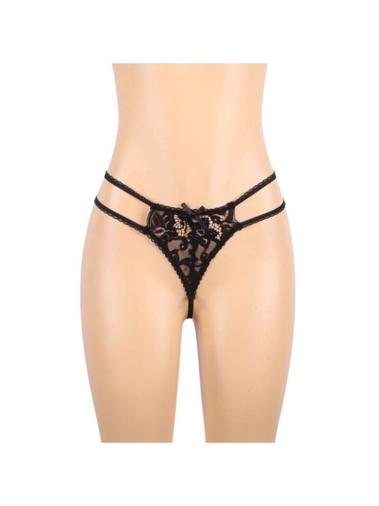 SUBBLIME SET TRES PIEZAS SUJETADOR LIGUERO TANGA L XL