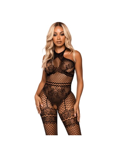 LEG AVENUE BODYSTOCKING CUELLO HALTER TALLA UNICA NEGRO