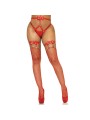 LEG AVENUE LIGUERO ALTO DE CUERO VEGANO TALLA UNICA ROJO