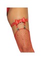 LEG AVENUE LIGUERO ALTO DE CUERO VEGANO TALLA UNICA ROJO