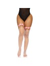 LEG AVENUE LIGUERO ALTO DE CUERO VEGANO TALLA UNICA ROJO
