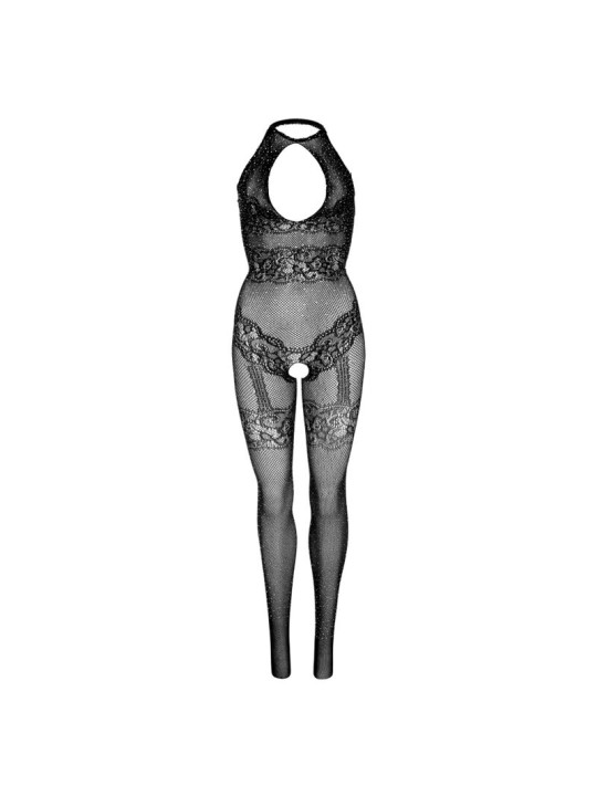 LEG AVENUE BODYSTOCKING DE RED SIN COSTURAS TALLA UNICA NEGRO