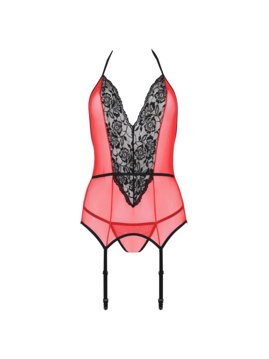 PASSION PEONIA CORSET EROTIC LINE ROJO S M
