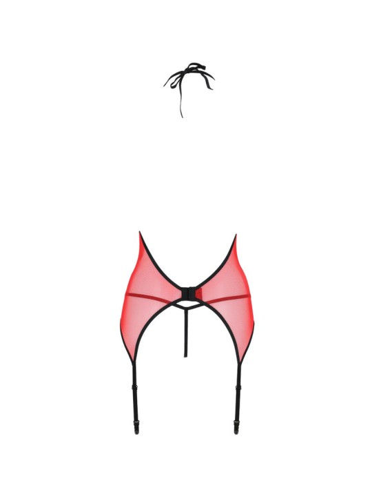 PASSION PEONIA CORSET EROTIC LINE ROJO S M