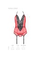 PASSION PEONIA CORSET EROTIC LINE ROJO S M