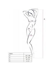 PASSION BS095 BODYSTOCKING ROJO TALLA UNICA