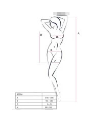 PASSION BS096 BODYSTOCKING NEGRO TALLA UNICA