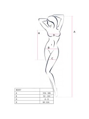 PASSION BS097 BODYSTOCKING NEGRO TALLA UNICA