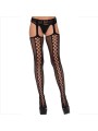 LEG AVENUE MEDIAS DE RED Y LIGUERO NEGRO