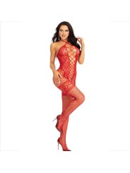 LEG AVENUE BODYSTOCKING CUELLO HALTER RED CORAZONES ROJO