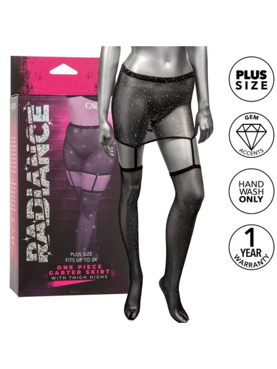 CALEXOTICS RADIANCE FALDA DE LIGA HASTA EL MUSLO TALLA GRANDE