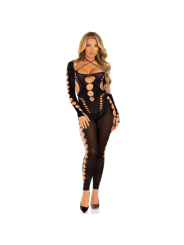 LEG AVENUE BODYSTOCKING TOBILLO RECKLESS AZUL