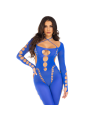 LEG AVENUE BODYSTOCKING TOBILLO RECKLESS AZUL