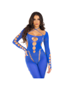 LEG AVENUE BODYSTOCKING TOBILLO RECKLESS AZUL
