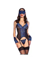 CHILIROSE CR 4688 CORSET VIOLETA NEGRO S M