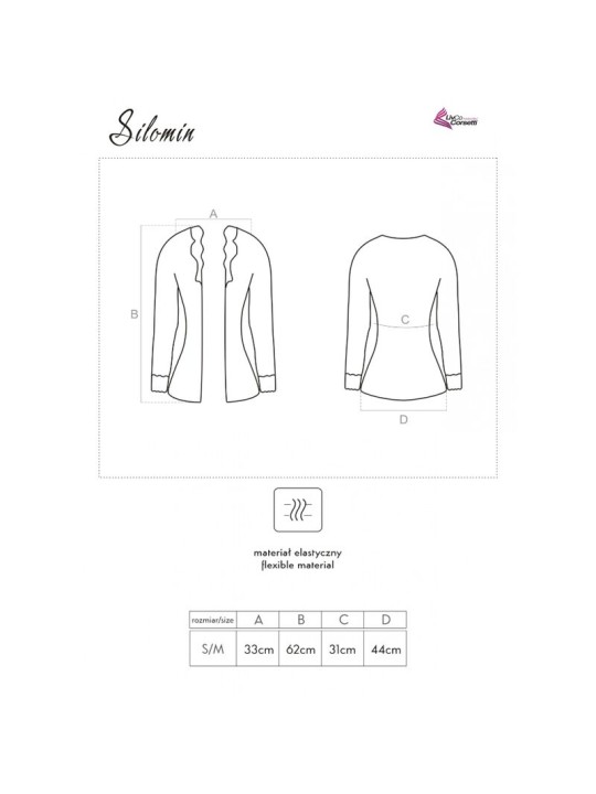 LIVCO CORSETTI FASHION SILOMIN LC 1401 BODY BATA NEGRO TALLA UNICA