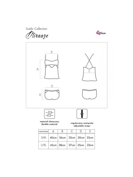 LIVCO CORSETTI FASHION MIRAAZE LC 90567 CAMISETA SHORTS NEGRO