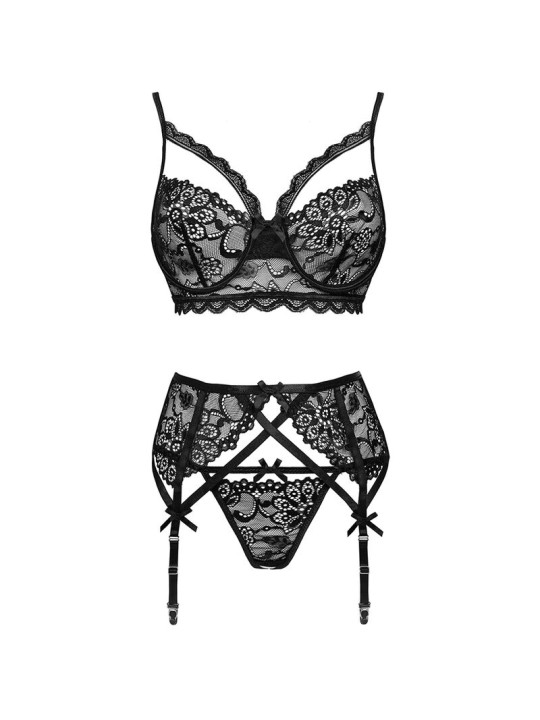 LIVCO CORSETTI FASHION MORIDAM LC 90552 SUJETADOR LIGUERO PANTY NEGRO