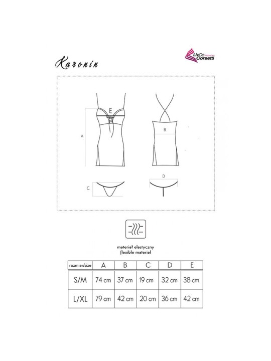 LIVCO CORSETTI FASHION KARONIN LC 90628 FALDA PANTY NEGRO