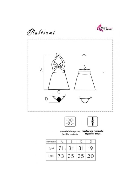 LIVCO CORSETTI FASHION MALVIAMI LC 90625 FALDA PANTY NEGRO