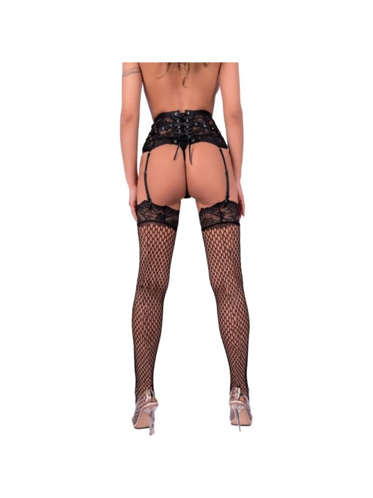 LIVCO CORSETTI FASHION PONCZOCHY AUFDARIA BODYSTOCKING NEGRO