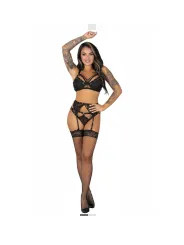 LIVCO CORSETTI FASHION POJZON LC 90670 SUJETADOR MEDIAS LIGUERO PANTY NEGRO
