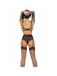 LIVCO CORSETTI FASHION POJZON LC 90670 SUJETADOR MEDIAS LIGUERO PANTY NEGRO