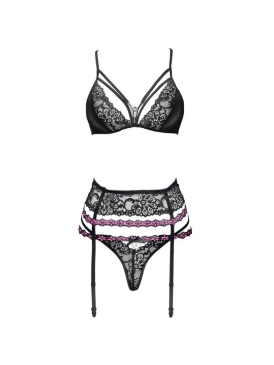 LIVCO CORSETTI FASHION SNEHANA LC 90443 SUJETADOR LIGUERO PANTY NEGRO