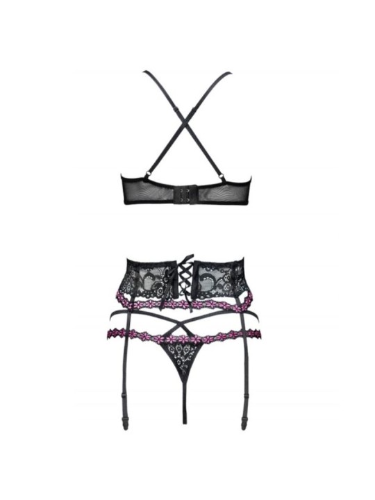 LIVCO CORSETTI FASHION SNEHANA LC 90443 SUJETADOR LIGUERO PANTY NEGRO