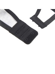 SUBBLIME SET DE 3 PIEZAS SUJETADOR TANGA LIGA ENCAJE NEGRO S M