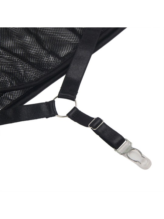 SUBBLIME VESTIDO TRANSPARENTE CUELLO HALTER NEGRO S M