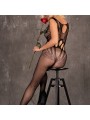 LIVCO CORSETTI FASHION AMAHIL BODYSTOCKING CROTCHLESS NEGRO TALLA UNICA