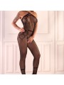 LIVCO CORSETTI FASHION HACINT LC 17342 BODYSTOCKING CROTCHLESS NEGRO TALLA UNICA