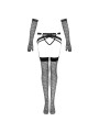 LIVCO CORSETTI FASHION NEMALIA SET LIGUERO MEDIAS GUANTES NEGRO