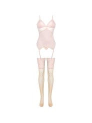 LIVCO CORSETTI FASHION PERSINNE PEACH SET CORSET PANTY MEDIAS