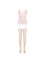 LIVCO CORSETTI FASHION PERSINNE PEACH SET CORSET PANTY MEDIAS