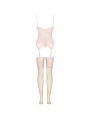 LIVCO CORSETTI FASHION PERSINNE PEACH SET CORSET PANTY MEDIAS
