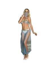 SUBBLIME SET DE LENCERIA INDIA STYLE AZUL S M