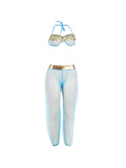 SUBBLIME SET DE LENCERIA INDIA STYLE AZUL S M