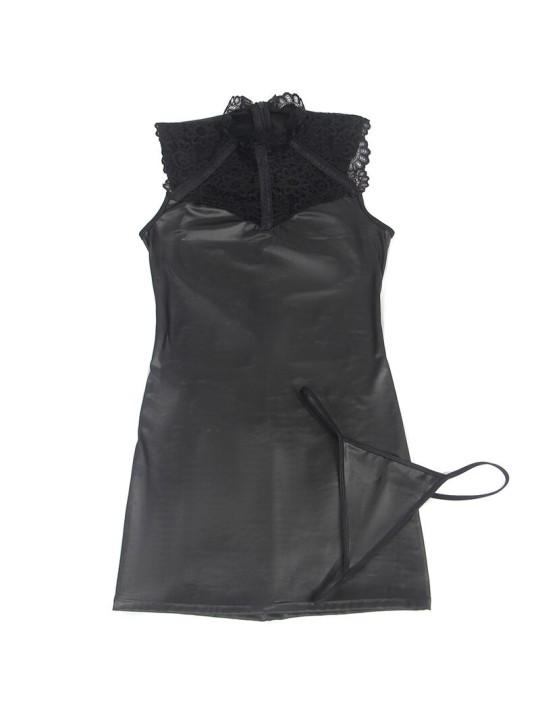 SUBBLIME VESTIDO SEXY DE CUERO S M