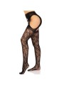 LEG AVENUE MEDIAS DE LIGUERO ENCAJE NEGRO