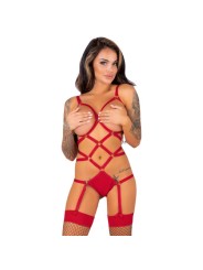 LIVCO CORSETTI FASHION THIARA LC 20213 SET BODY MEDIAS ROJA S M