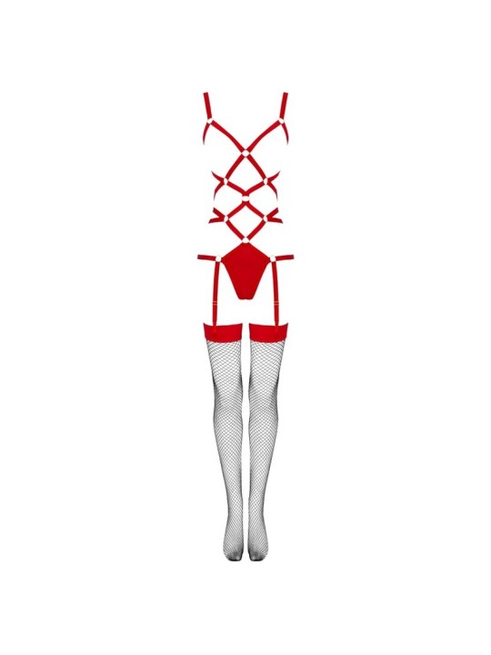 LIVCO CORSETTI FASHION THIARA LC 20213 SET BODY MEDIAS ROJA S M