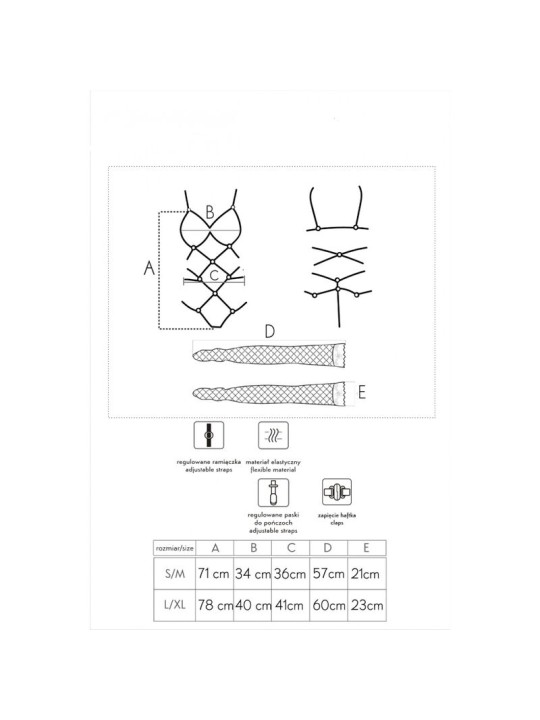 LIVCO CORSETTI FASHION THIARA LC 20213 SET BODY MEDIAS ROJA S M